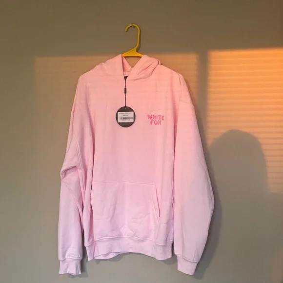 White Fox Boutique Baby Pink Hoodie - Picture 3 of 6